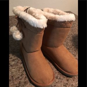 Kids Boots cognac color